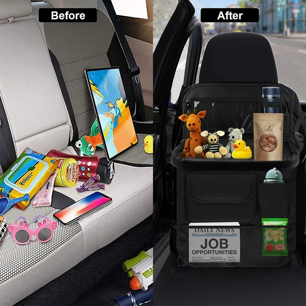 Upgrade Car Backseat Storage Bag For Car Truck SUV Van Auto Seat Back Pocket Rear Seat Trunk Organizer Auto Interior Supplies