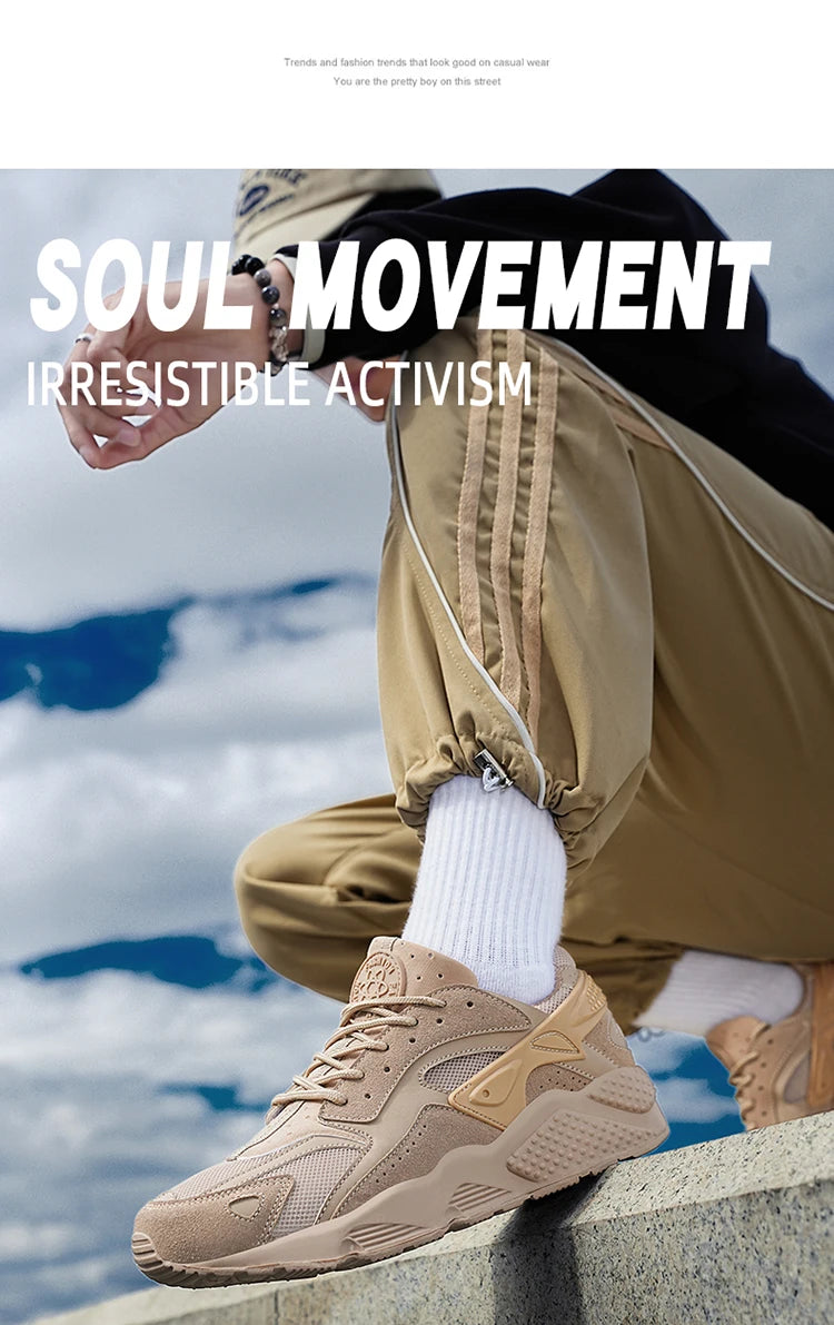 Male Sneakers Men’s Casual Shoes Running Sport Shoes Antislip Tennis Shoes for Men Mesh Breathable Outdoor Fashion Sports Shoes
