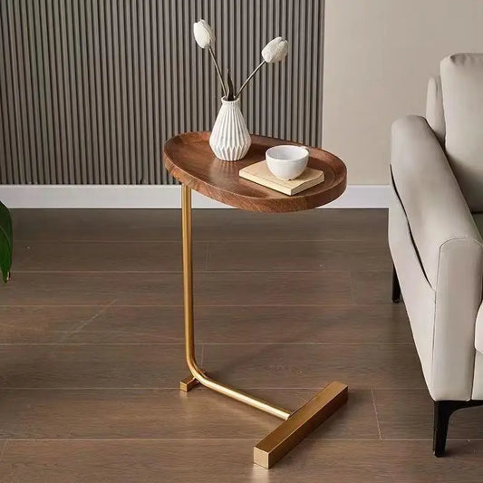 Home Small Apartment Mini Side Table Movable Coffee Table Livingroom Sofa Corner Storage Rack Minimalist Lightluxury Furniture