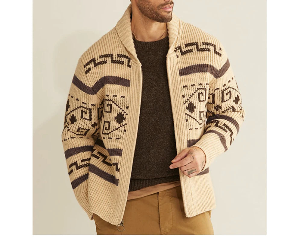 Zhejiang Premium Kaschmir Strickcardigan - Wärmekomfort Kapazität Hoch, Leistung Warm, Größe XL