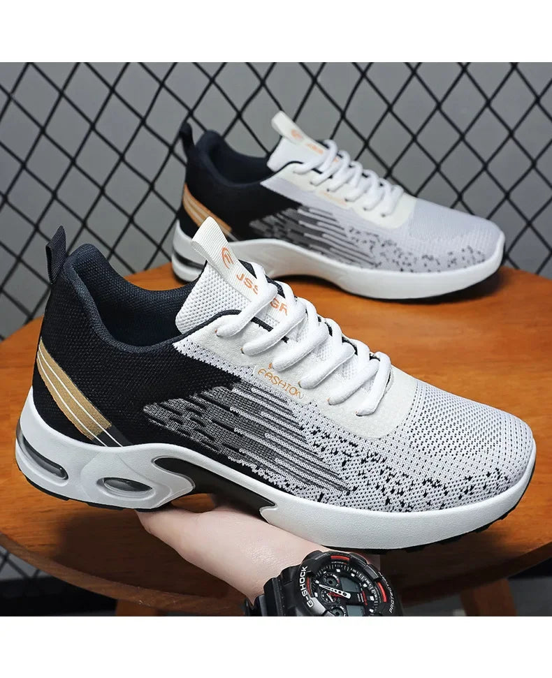 Fashionable Breathable Sneakers for Men - Stylish Mesh Casual Shoes for Daily Wear