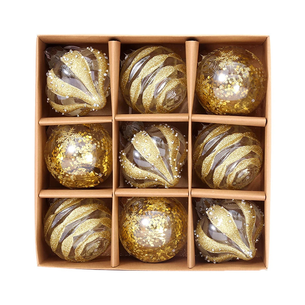 Choice Weihnachtskugeln Bruchsicher - Inhalt 9 Stk, Durchmesser 6 cm