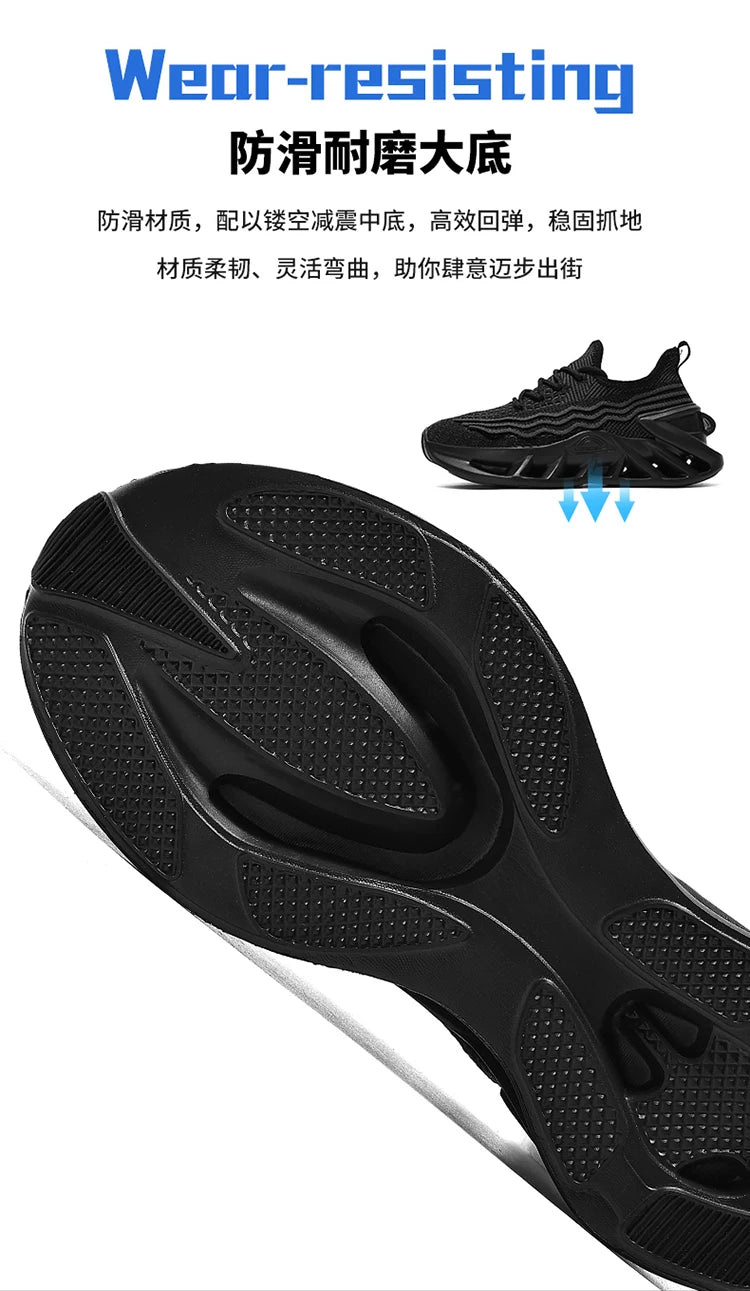 Herren Sneakers Leicht Laufschuhe Atmungsaktiv Mesh Komfortabel EVA Dick Sohle Rutschfest Tennis Walking Weiß Schuhe Für Männer