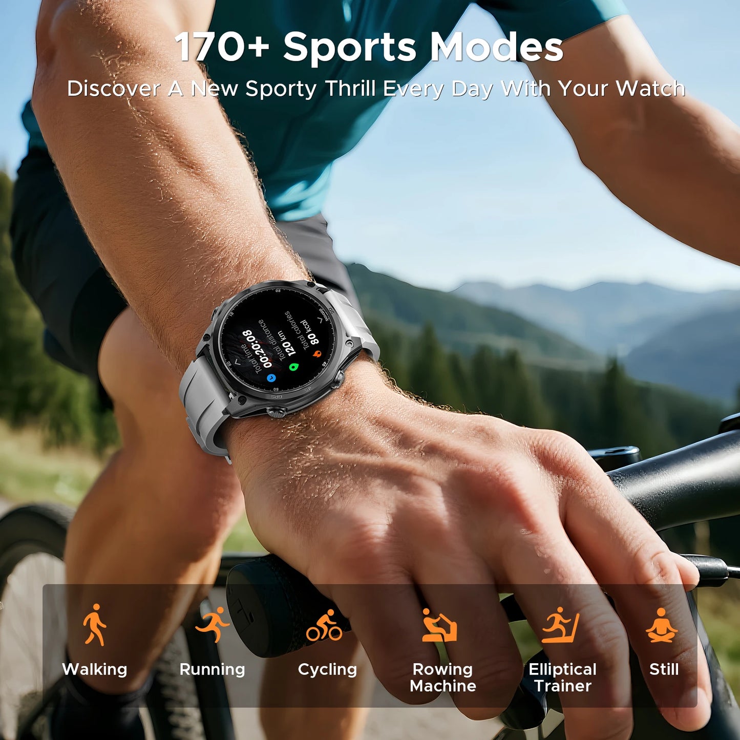 DOOGEE ANYWISE W1 PRO Smartwatch 5ATM - Kapazität 350 mAh, Display 1,4