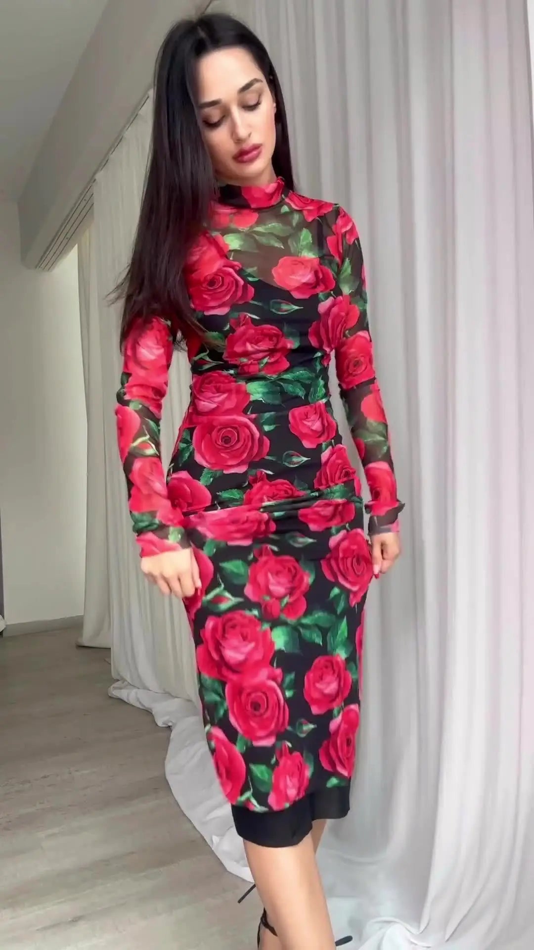 Eid Muslim Dress for Women Print Bodycon Vestidos Abaya Morocco Party Dresses Ramadan Kaftan Islam Dubai Arab Long Robe 2024