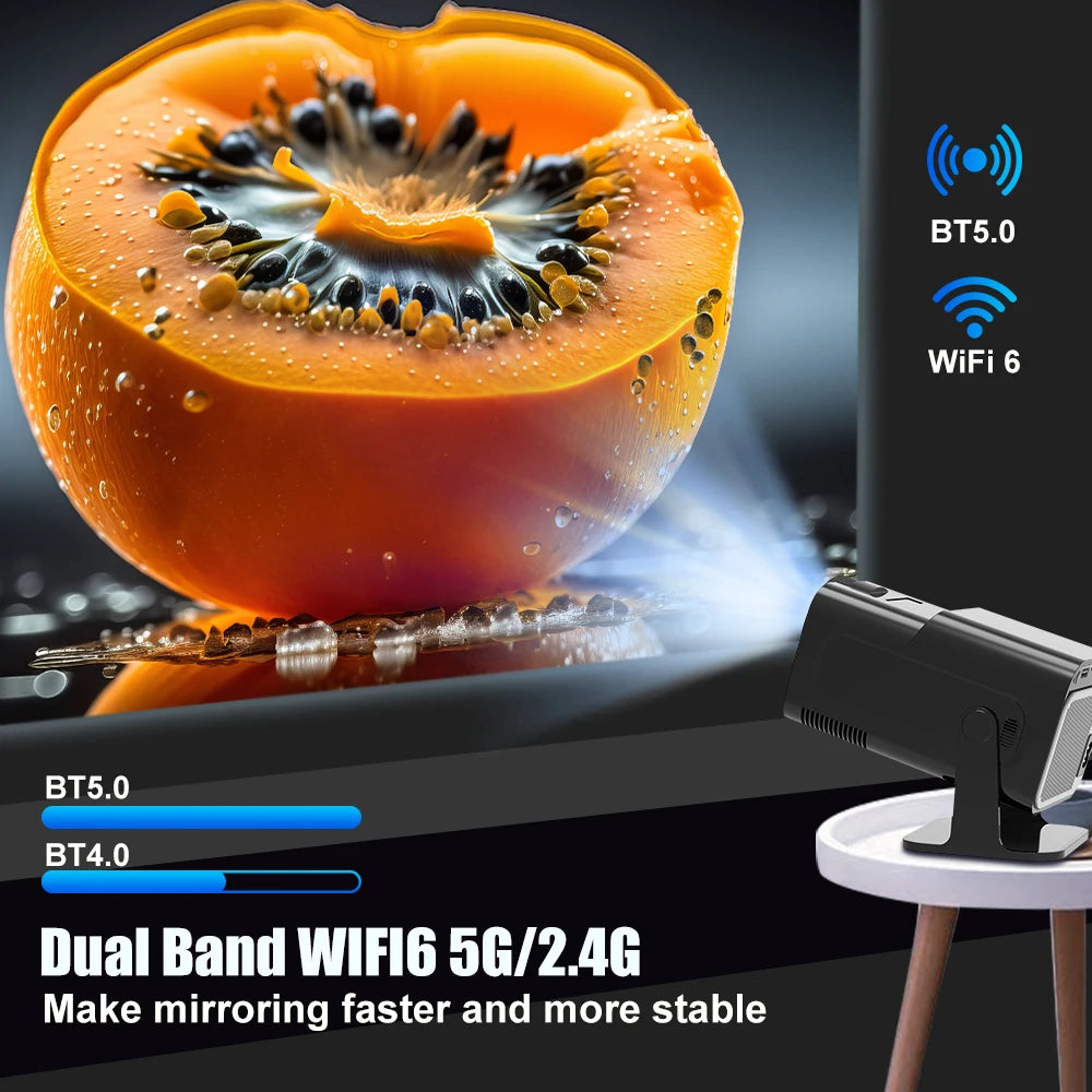 Proiector Magcubic Android 11 390ANSI HY320, 4K Nativ, 1080P, Wifi Dual 6, BT5.0, Cinema, Proiector Portabil pentru Exterior, Actualizat HY300