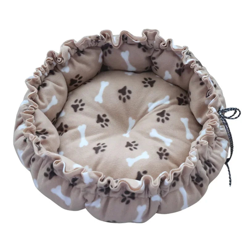 Rundes Katzen Bett 2025 - Plüsch Haus Langes Haustier Bett - Katzen Kissen Hunde Matte Warm Home Waschbar Hunde Sofa Weich Pet Accessories