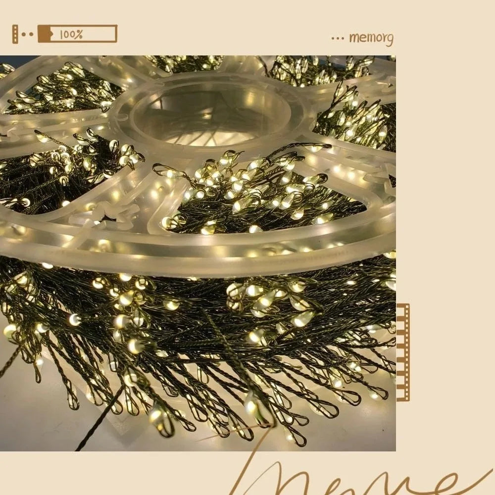 TreeGlow Kupferdraht LED Lichterkette - Länge 30 m 50 m 75 m 220 V