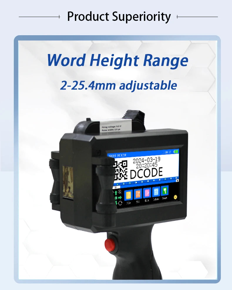 DCODE 1750PLUS-1 Mobil TIJ - 2000mAh 1.4GHz, 25,4mm