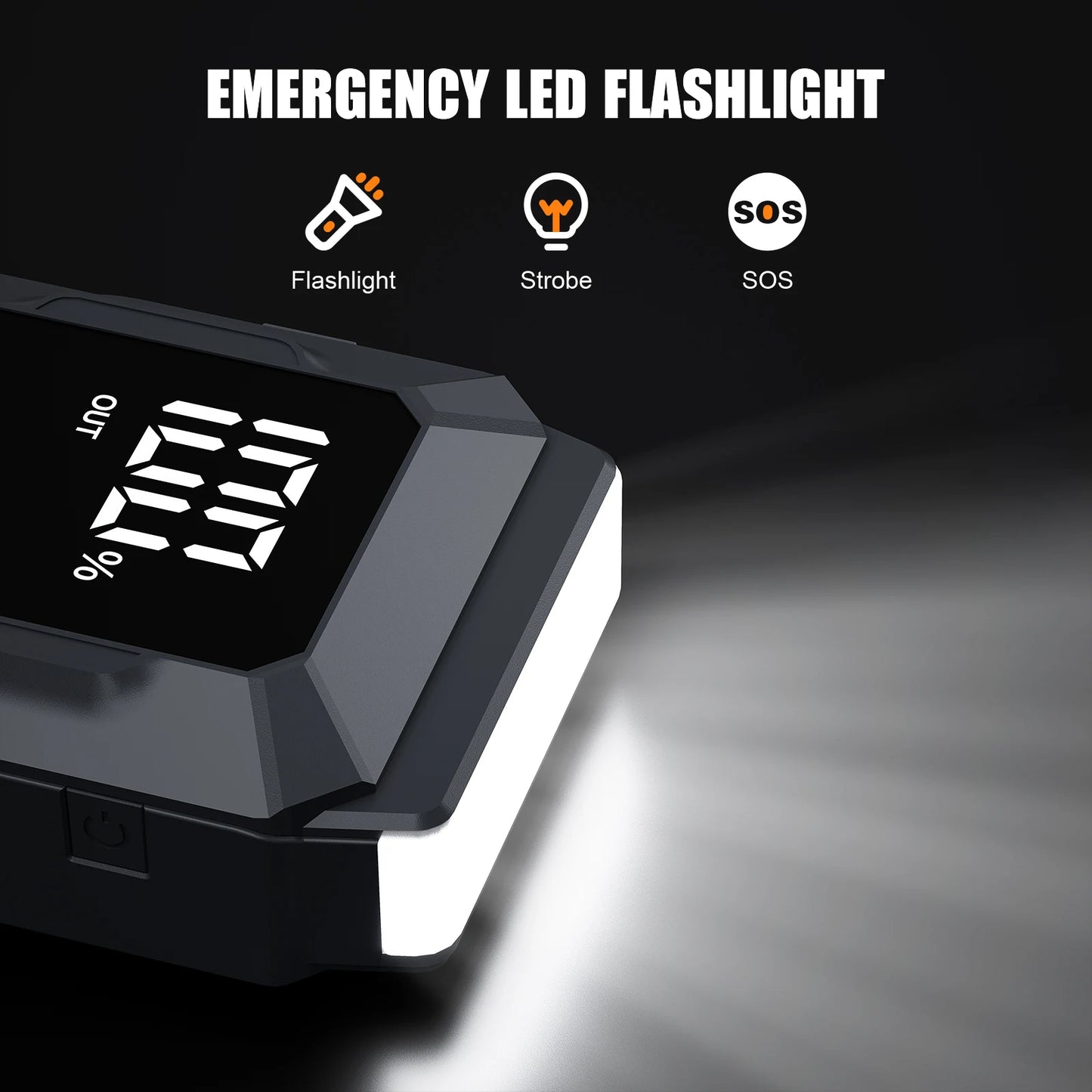 Povasee Jump Starter 5000 A Spitzenstrom - 12000-18000 mAh