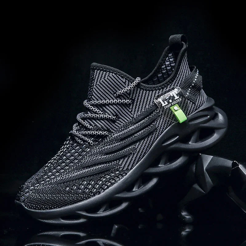 Herren-Sport-Sneaker 2025: YRZL Männer Sport Laufen Schwarz Jogging Schuhe Lässige Sneaker Outdoor Atmungsaktiv Mesh Frauen Leicht Stoßdämpfung Schwarz Tennis Kollektion