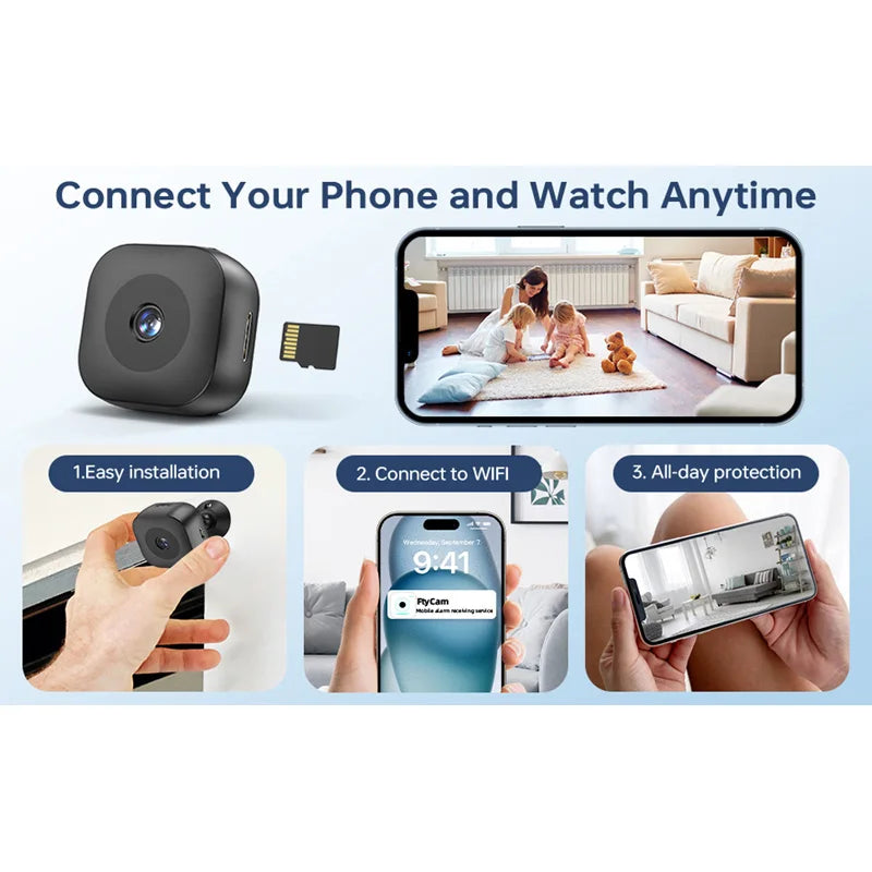 Mini-Kamera 2025: Xiaomi Mini Security Camera 4K HD Full Color Night Vision WiFi Monitor Waterproof Collection