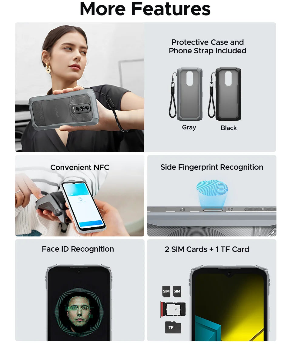 DOOGEE Blade10 Ultra Energy - Kapazität 6150mAh,18W, Maße 172x80x10,7