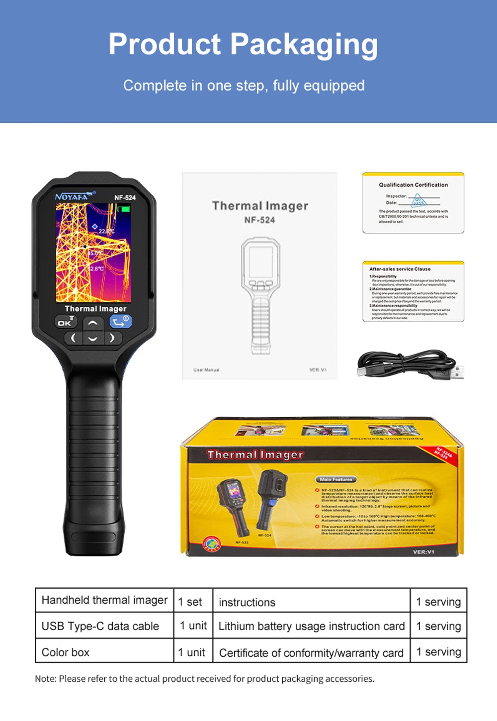 NOYAFA Infrarot Wärmebildkamera 120x90 Thermal Imaging Camera NF-524 Thermal Imager Pipeline Leak Automotive Inspect Tools