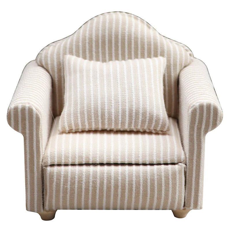 Guangdong Choice Mini Sofa DIY - PVC Weiß Beige Mit Kissen
