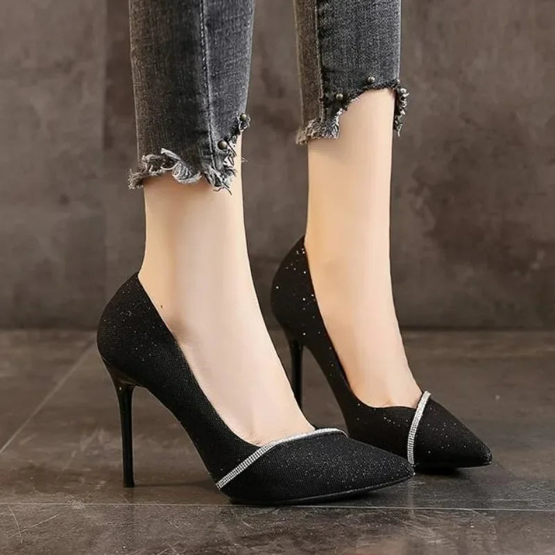 Women's Shoes Heel Trend New Spring Summer Pointy Wedding High-heeled Shoe Flashion elegant Chic and Elegant Stiletto Pumps