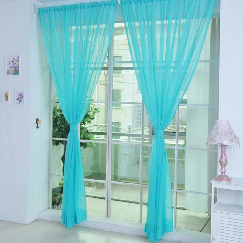 Zhejiang C Voile Gardine - 100 Prozent Polyester 140x250 Cm