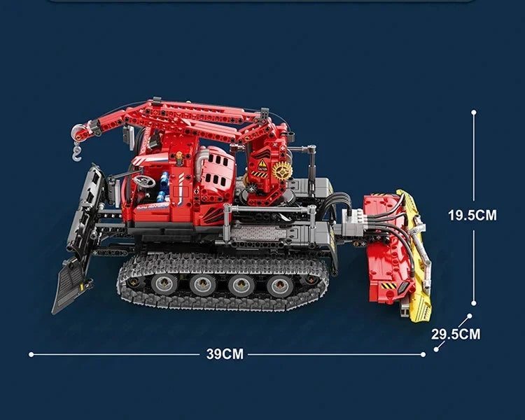 REOBRIX RC Schneefahrzeug Kran - 1100 Teile Akku 2.4G