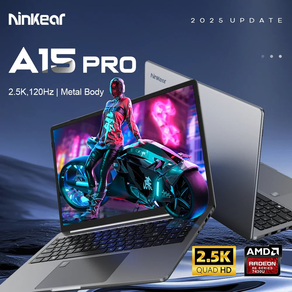 Ninkear A15 Pro 16 Zoll - 16GB RAM, 1TB SSD, Ryzen 5