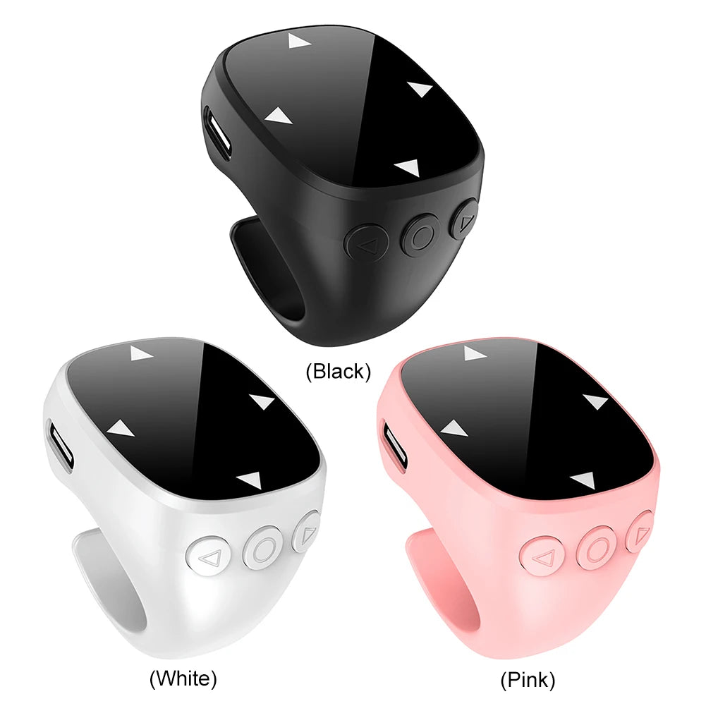 For Tiktok Fingertip Remote Scrolling Ring Wireless Bluetooth Remote Control Camera Shutter Selfie Video Controller for iPhone