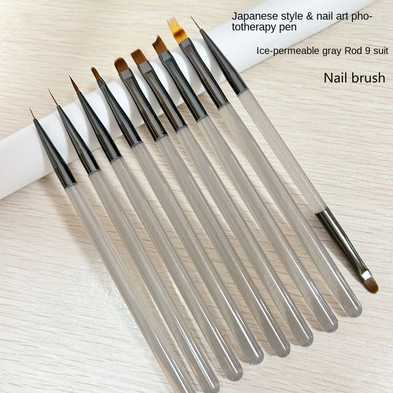 Choice 9er UV Gel Pinselset Nail Art - 9 Stück Acryl
