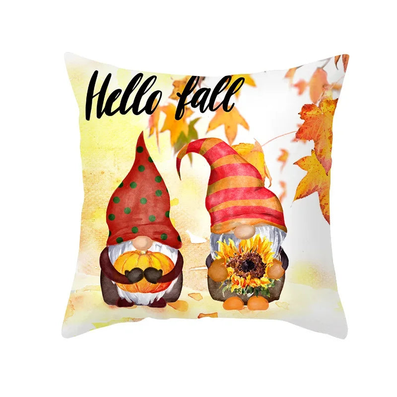ZhejiangHign Herbst Kürbis Kissenbezug - 45x45 cm Polyester