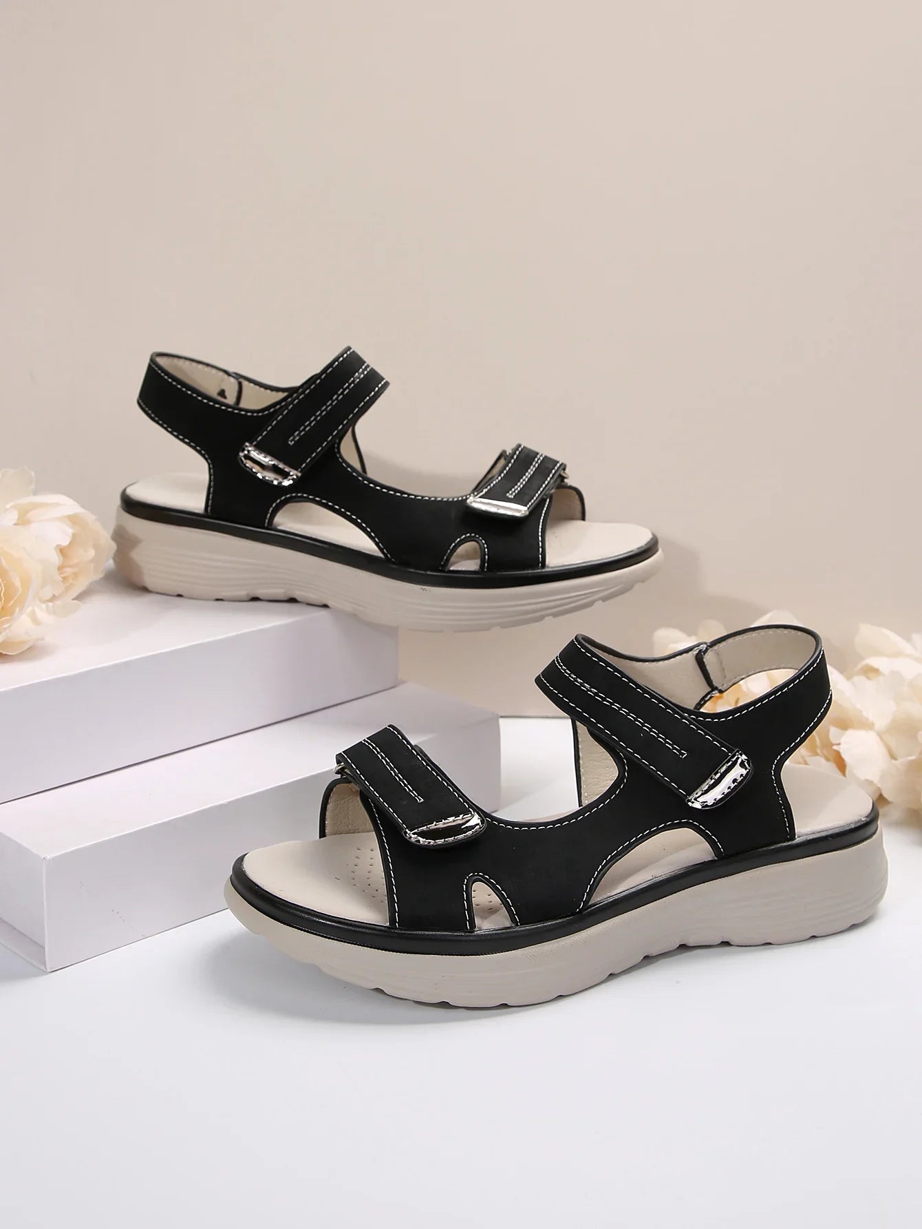 JAYHW Wedges Atmungsaktiv - Damen Rutschfest Keil 1-3cm
