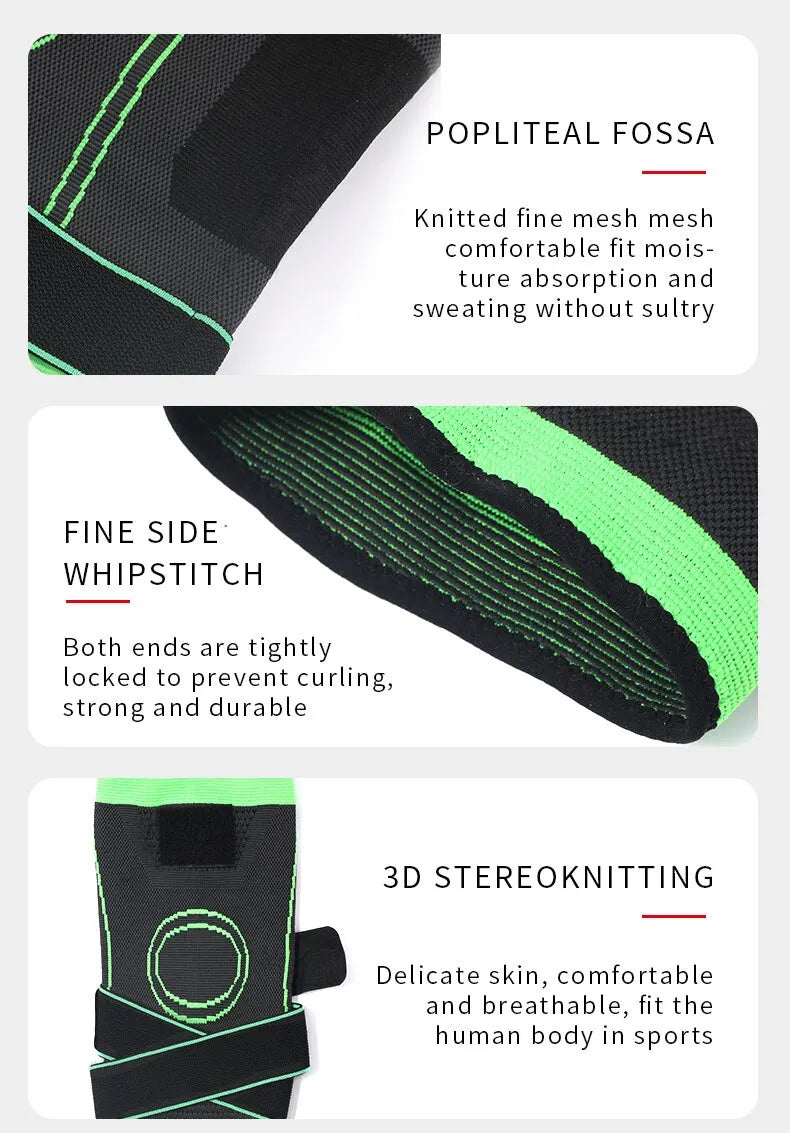 Knieschützer 2025: 1pc Adjustable Knee Guard Knee Support Braces - Compression Protection Sleeves Sport Running Basketball Squats Fitness Workout Collection