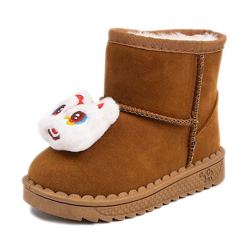 Kinder Winter Stiefel für Jungen Outdoor Neue Mädchen Schnee Stiefel Niedlichen Cartoon Mode Kausalen Kinder Outdoor Plüsch Stiefel Warme Vielseitig