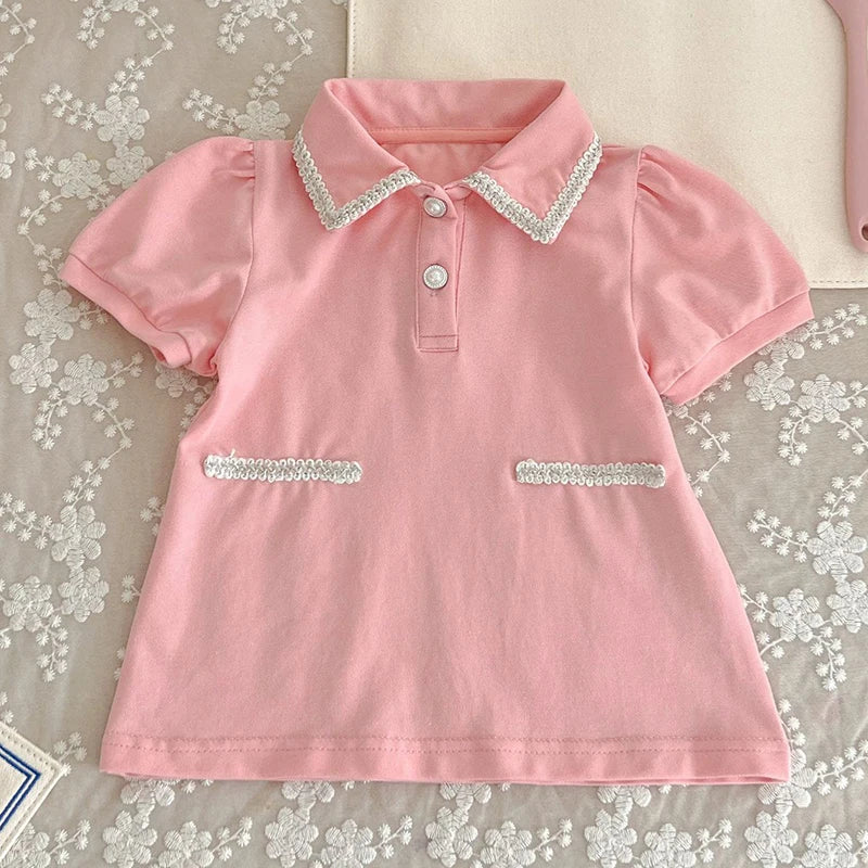 Infant Baby Girls Short Sleeve Green Printing Tops Shorts 2Pcs Clothing Sets Summer Baby Girls Children's Clothes Suit 0-3Yrs