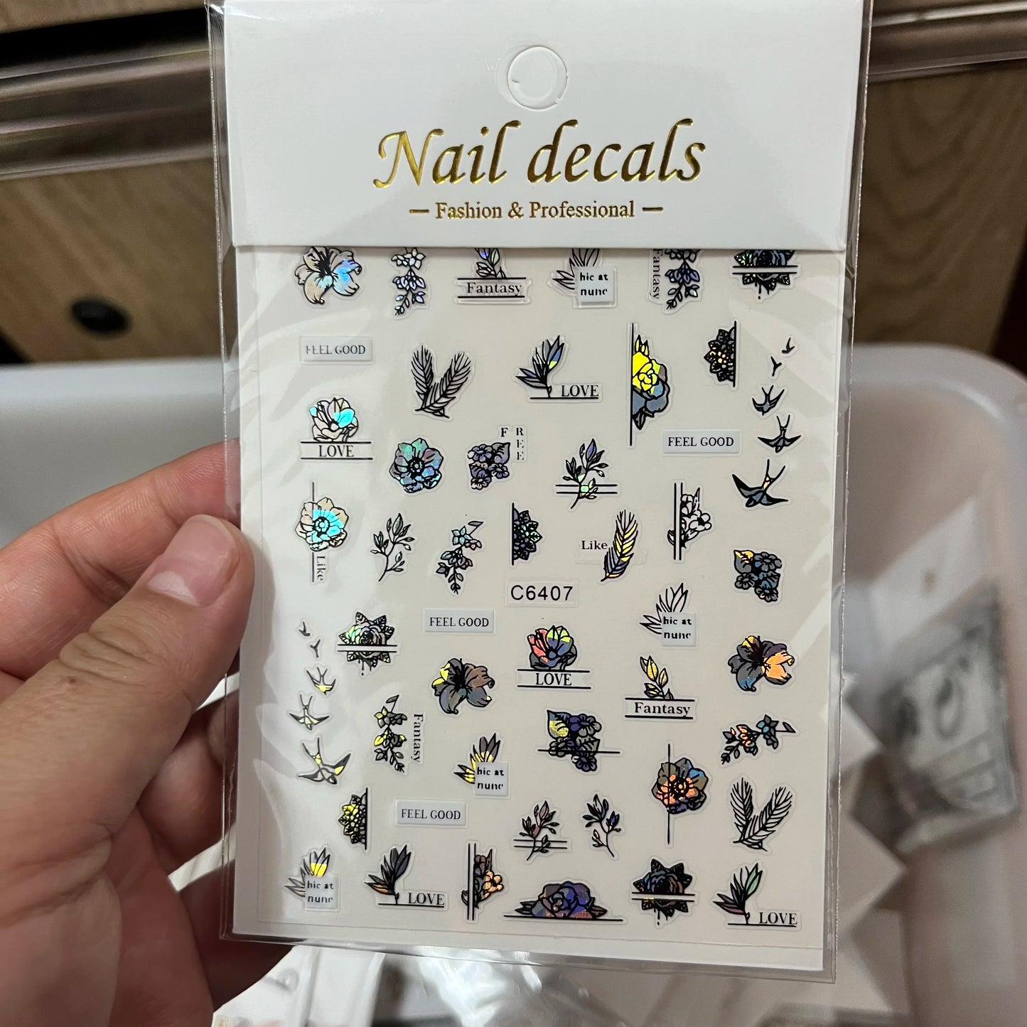 MAFANAILS Y2K Holo Schmetterlinge - 12er Selbstklebend