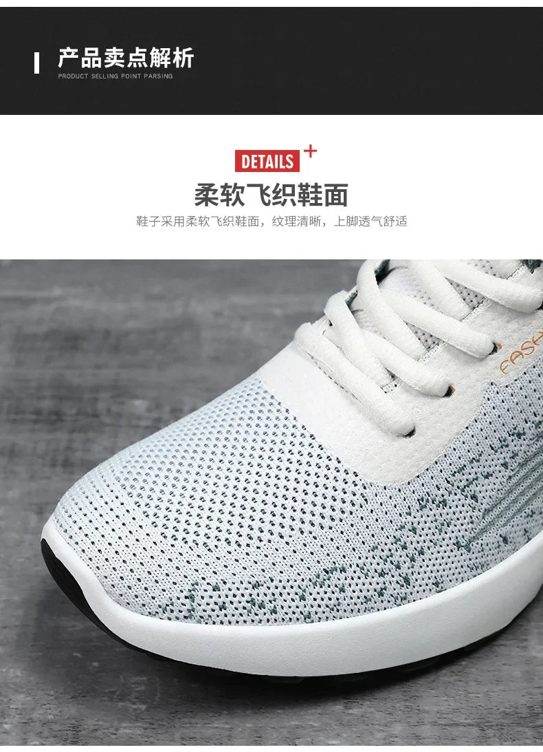 Fashionable Breathable Sneakers for Men - Stylish Mesh Casual Shoes for Daily Wear