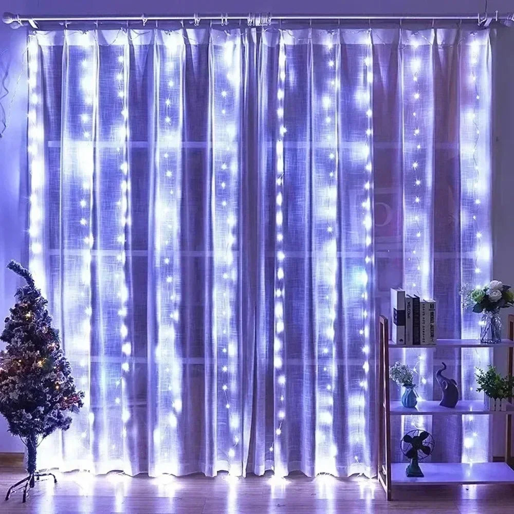 FairyLights CurtainLights Fernbedienung - Länge 3 4 6 m, USB, <60 lm