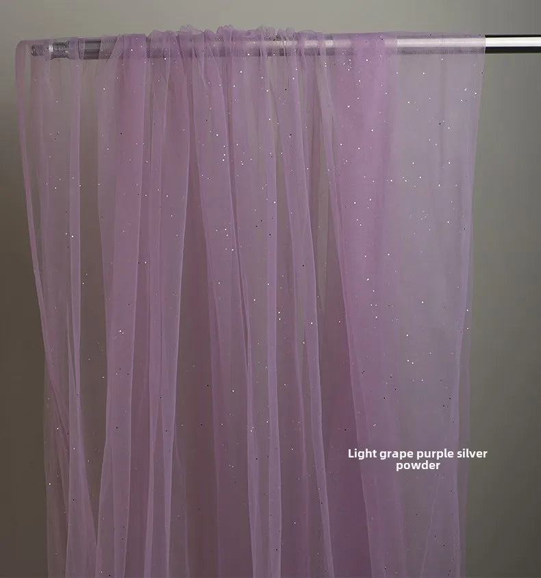 TüllPro Glitzer-Tüll - Chiffon Polyester 160cm Reißfest