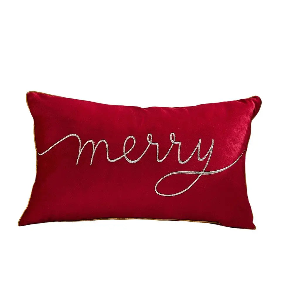 30x50cm Christmas Pillowcase Home Textile Throw Pillow Cover Cushion Case Pillowslip Xmas Home Decor Soft Rectangle Pillow Cover