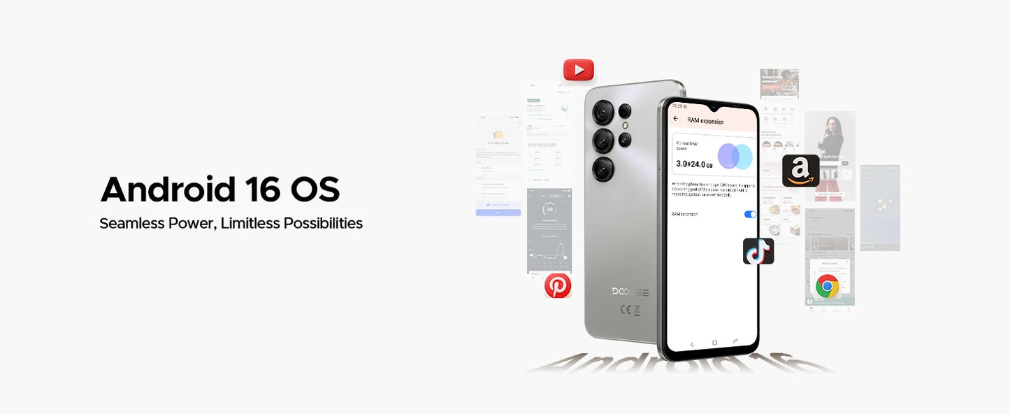 DOOGEE Note56X 6,56 Zoll Display - Akku 6150 mAh, CPU Unisoc SC9863A