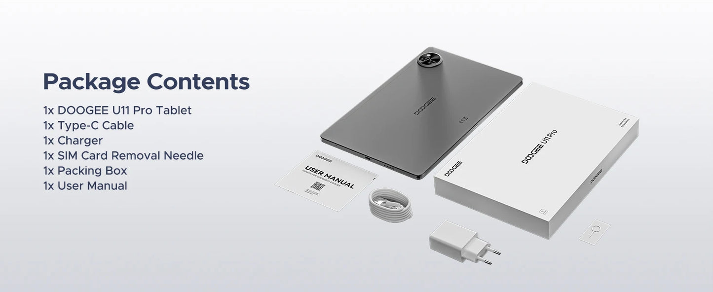 DOOGEE U11 Pro Android Tablet - 6GB RAM 11 Zoll Unisoc T7200