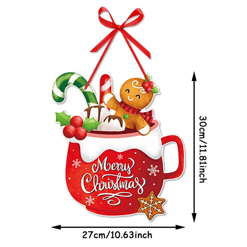 SantaDekor Türschmuck Santa Claus - Größe 30x40 cm, Gewicht 180 g