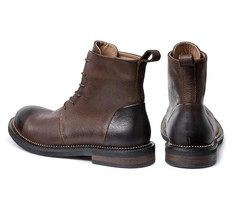 Handmade high quality soft leather boots in British style