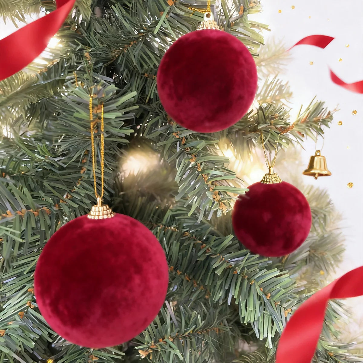 Choice Velvet Weihnachtskugeln Unzerbrechlich - Kunststoff, 6 cm, 30 St.