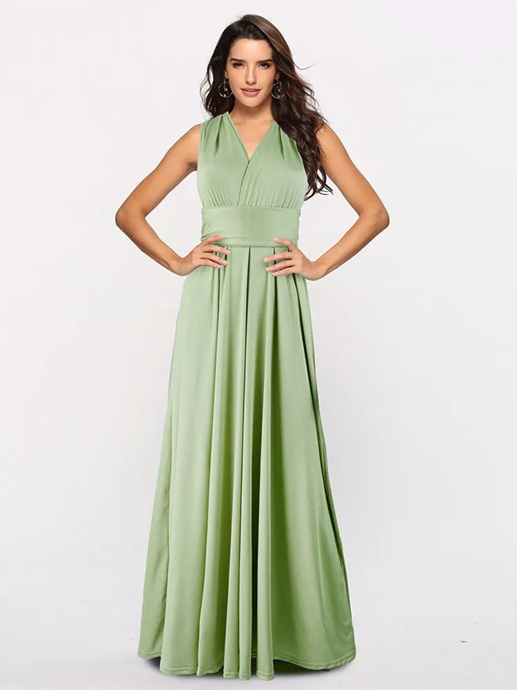 Sexy Women Boho Maxi Club Dress Red Bandage Long Dress Party Multiway Bridesmaids Convertible Infinity Robe Longue Femme