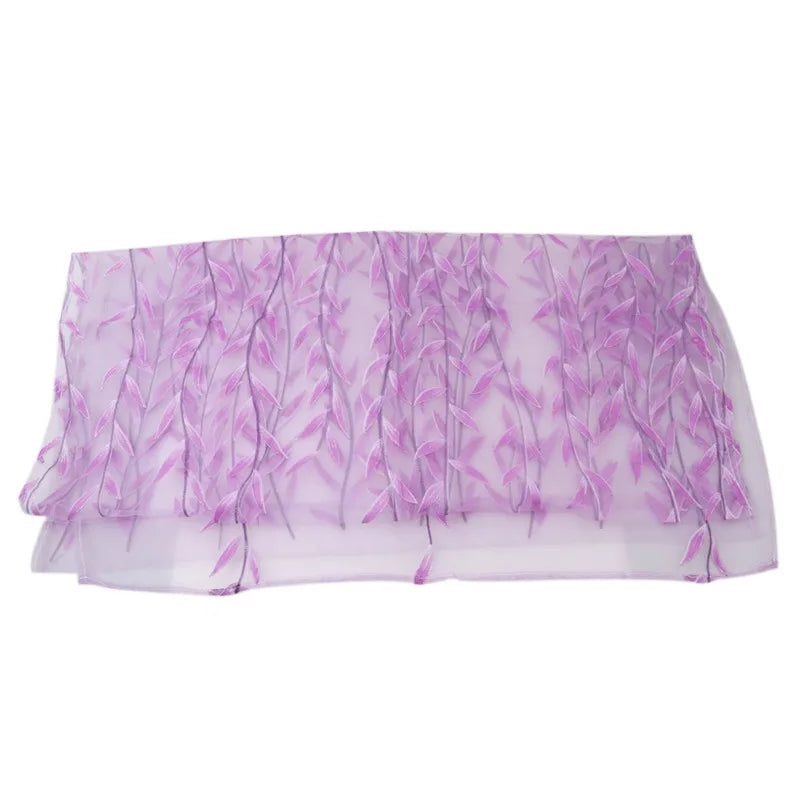 ZhejiangChoice Vorhang Blattmuster - 2 Paneele Polyester
