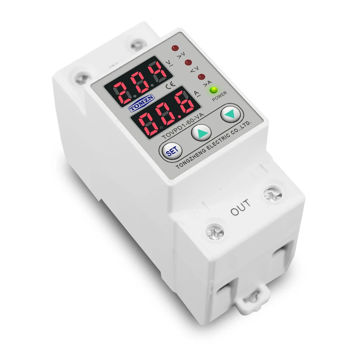 TOMZN TOVPD1-63 Einstellbarer Spannungsschutz - 60A 230V DIN