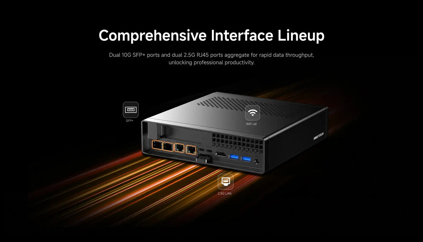 MINISFORUM MS-A2 Mini-PC Ryzen 9 - 1.5TB, 2x10G, 3xM.2