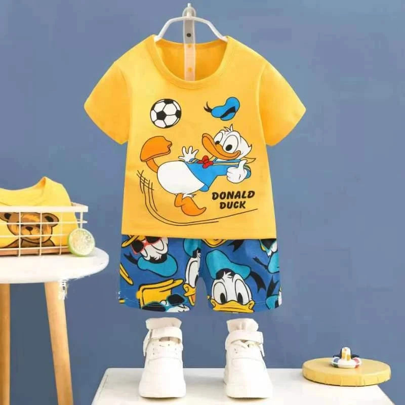 MINISOCN Baby Sommer Kurzarmset - Baumwolle 0-3M Jungen
