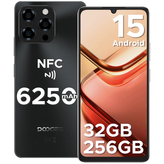 DOOGEE Note58 Pro Großes Display 6,75 Zoll - 6250mAh, 256GB Speicher