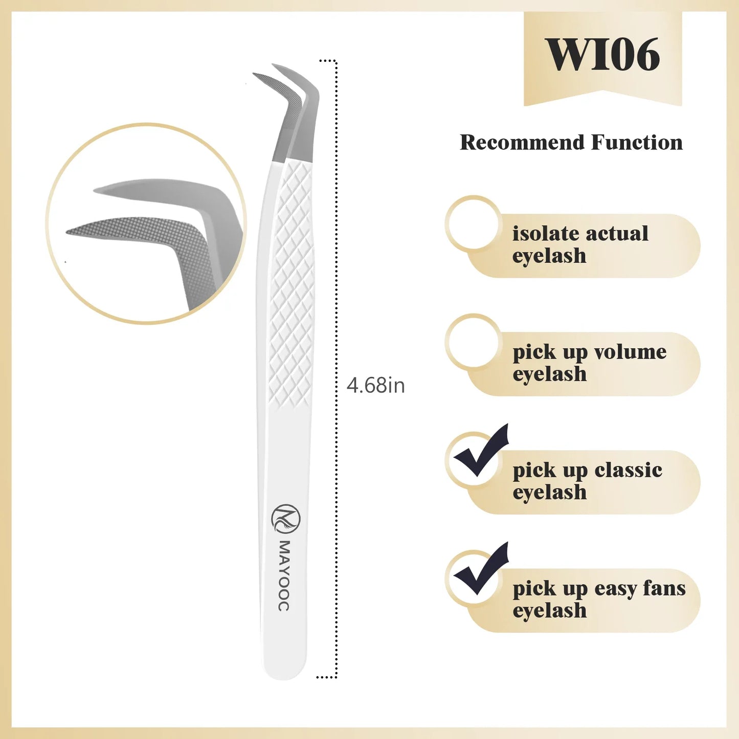 Eyelash Extensions Tweezers  With Fiber Tips Lash Artists High Precision Superhard Anti-Static Tweezer Makeup Tools Custom Logo