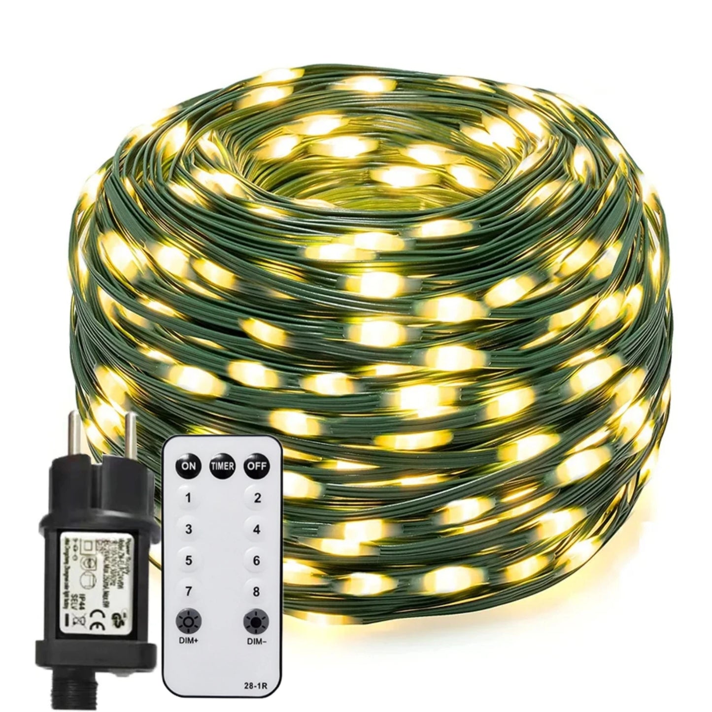 GAHADA Feen-Lichterkette Fernbedienung - 500/1000 LEDs, 50/100 m, 24V