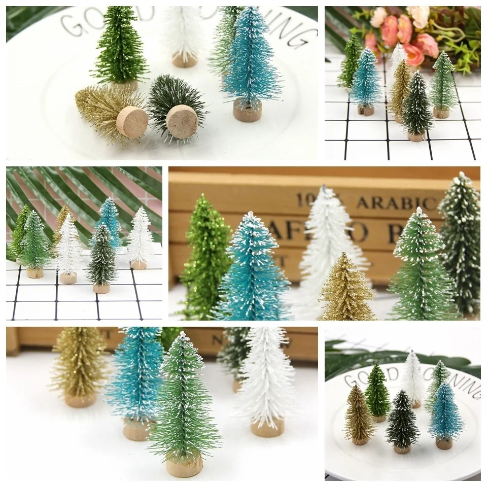 DIY House CH745-10pcs Kleiner Weihnachtsbaum - Größe 6,5 cm 10 Stück