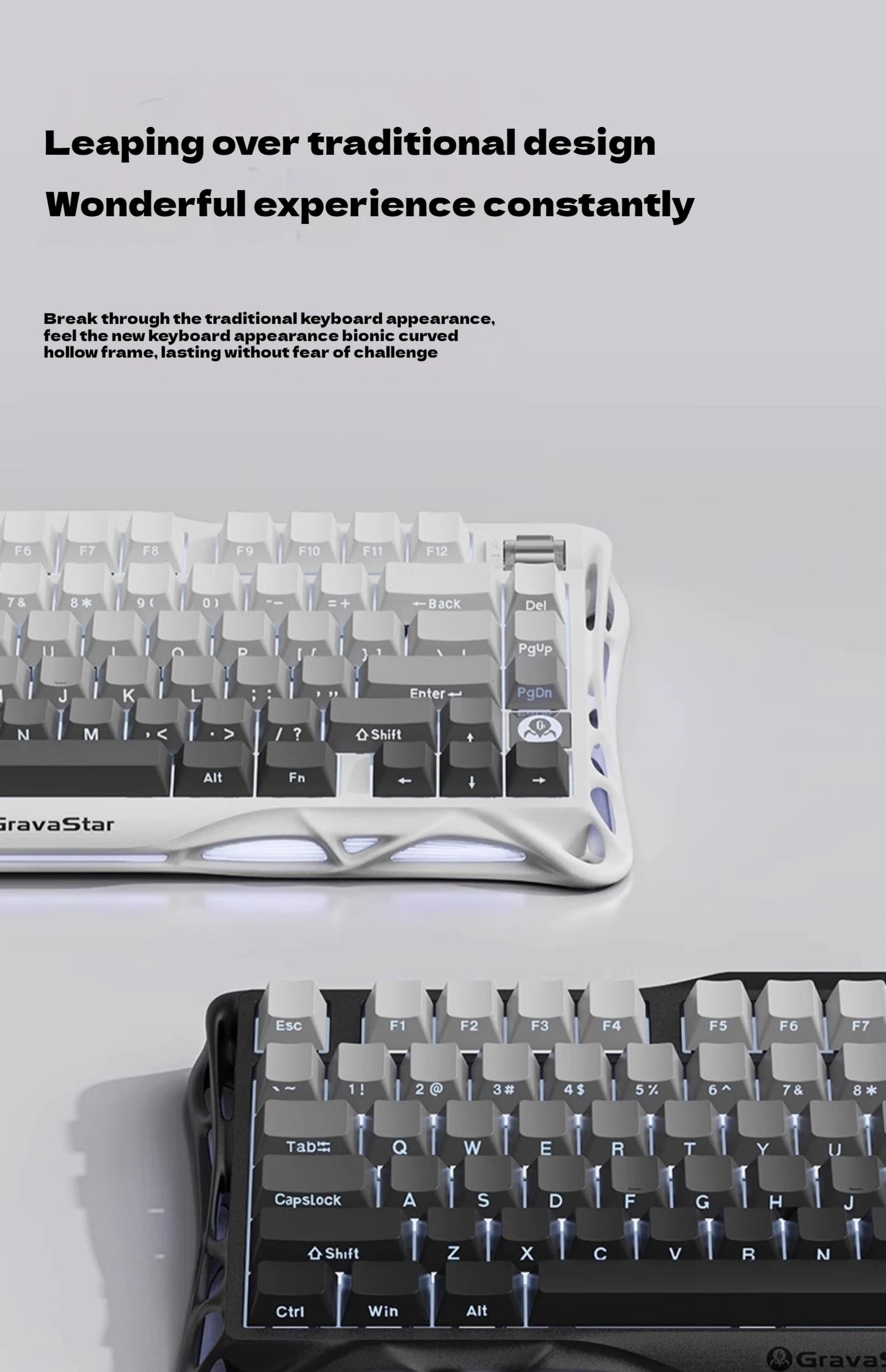 Gravastar 75k1 Mechanische Tastatur - RGB, BT, Alu, 2.4G